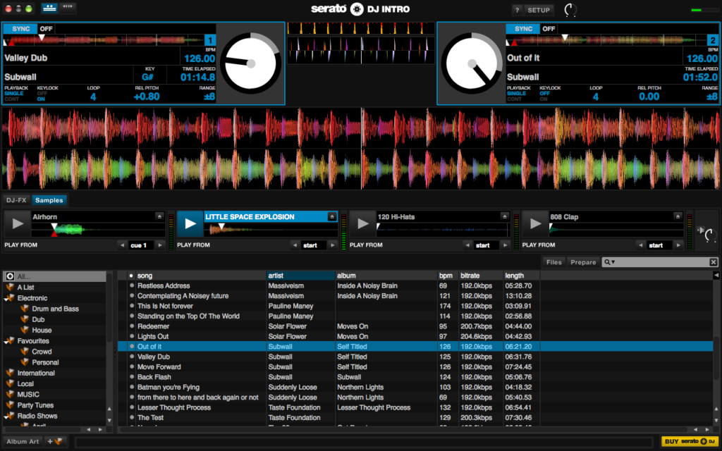 serato dj intro screenshot