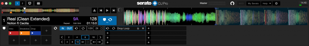 Hot Cues named and coloured