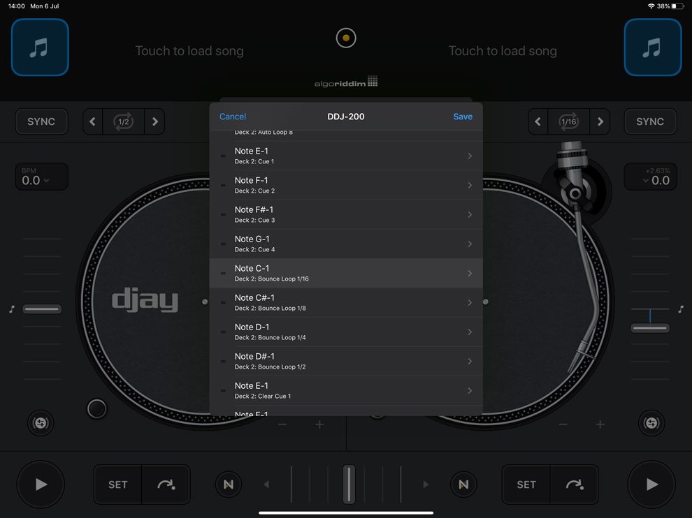 Djay DDJ 200 Mapping