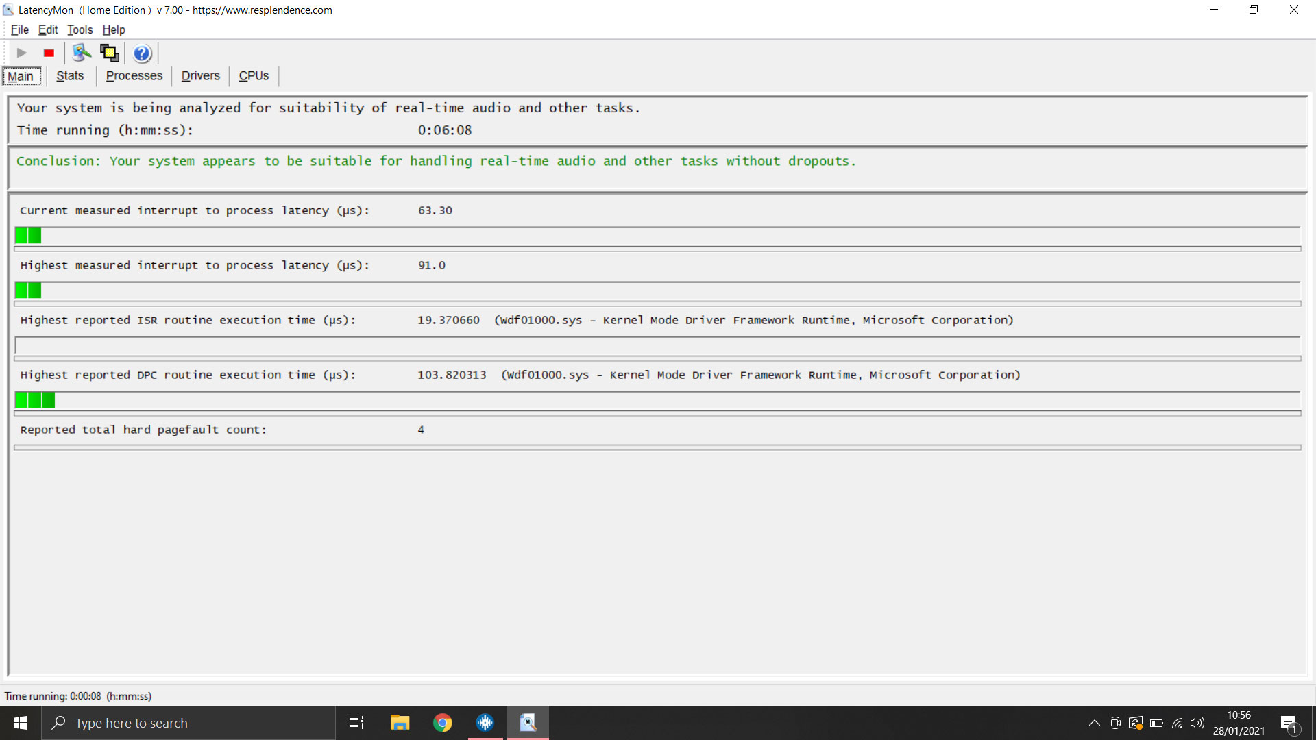 XMG DJ 15 Latency